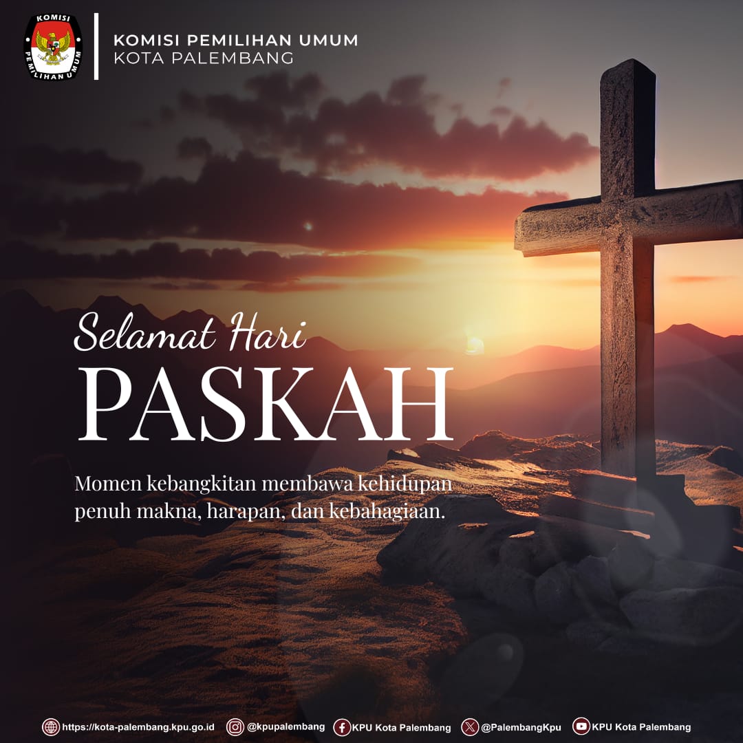 KPU Kota Palembang mengucapkan Selamat Hari Paskah