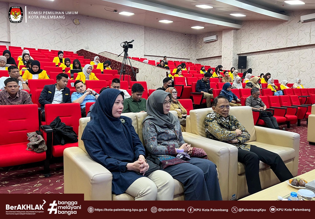 Anggota KPU Kota Palembang menghadiri Penandatanganan naskah kerja sama DKPP dan UNSRI