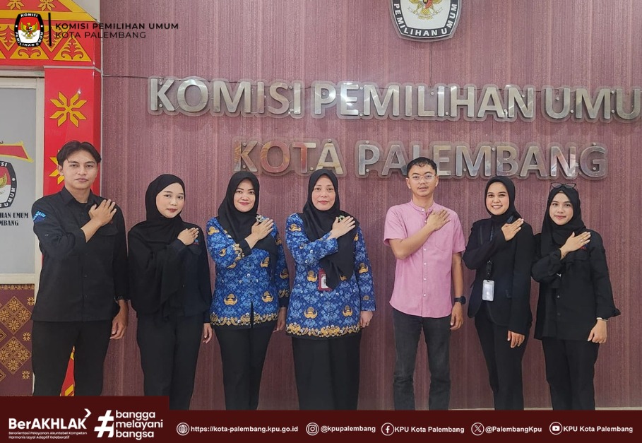 Anggota KPU Kota Palembang Menerima Audensi dari Televisi Komunitas UIN Raden Fatah Palembang